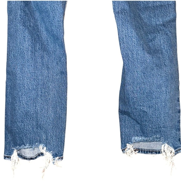 ABERCROMBIE & FITCH Curve Love The Mom High Rise Jean Distressed Size 28/6R - Picture 9 of 14